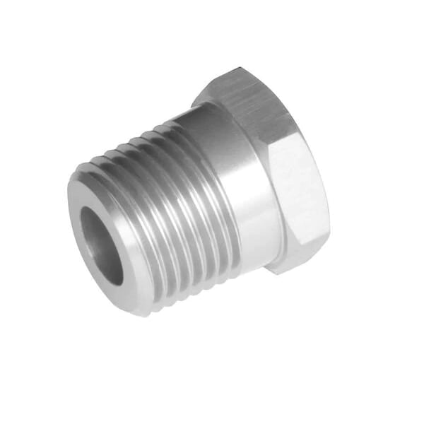Red Horse Performance -04 (1/4") NPT MALE TO -02 (1/8") NPT FEMALE REDUCER - CLEAR 912-04-02-5 - main